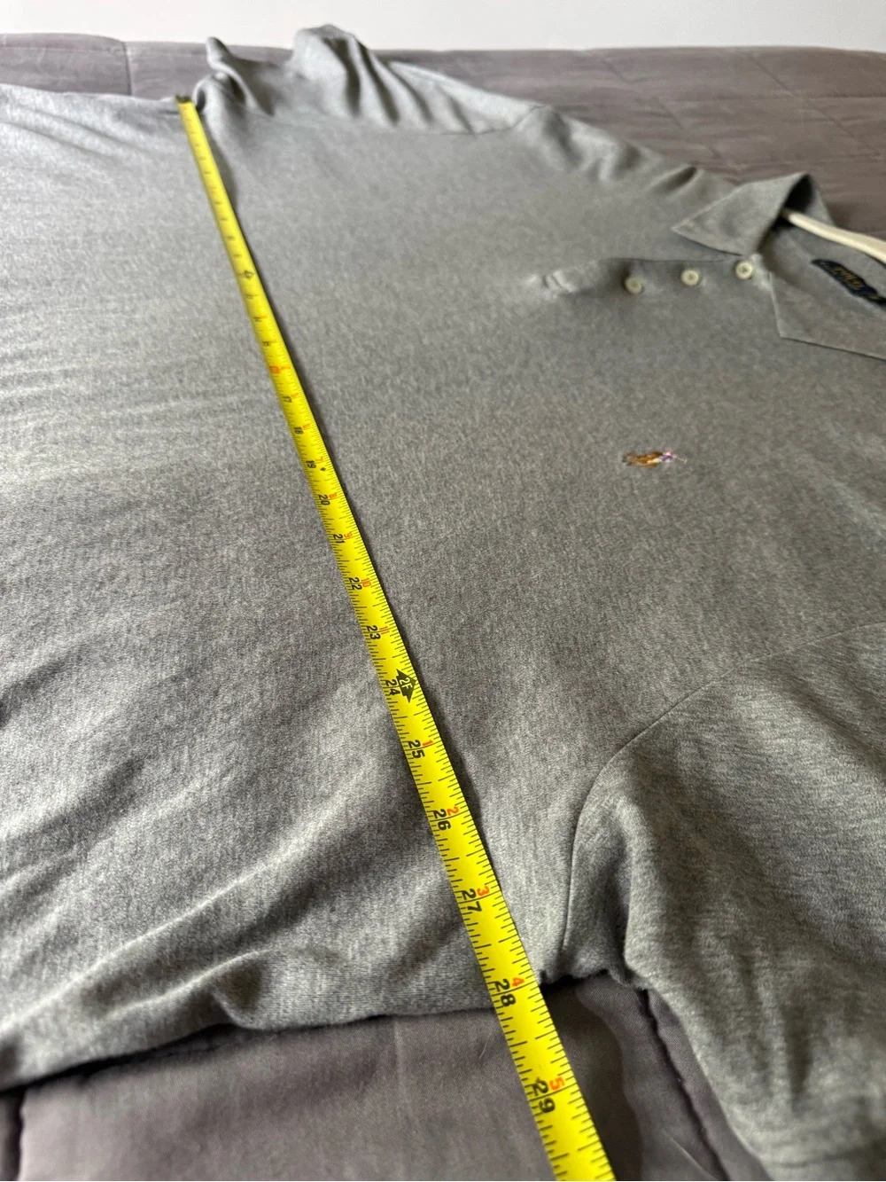 Ralph Lauren Heather Gray Short-Sleeve Polo